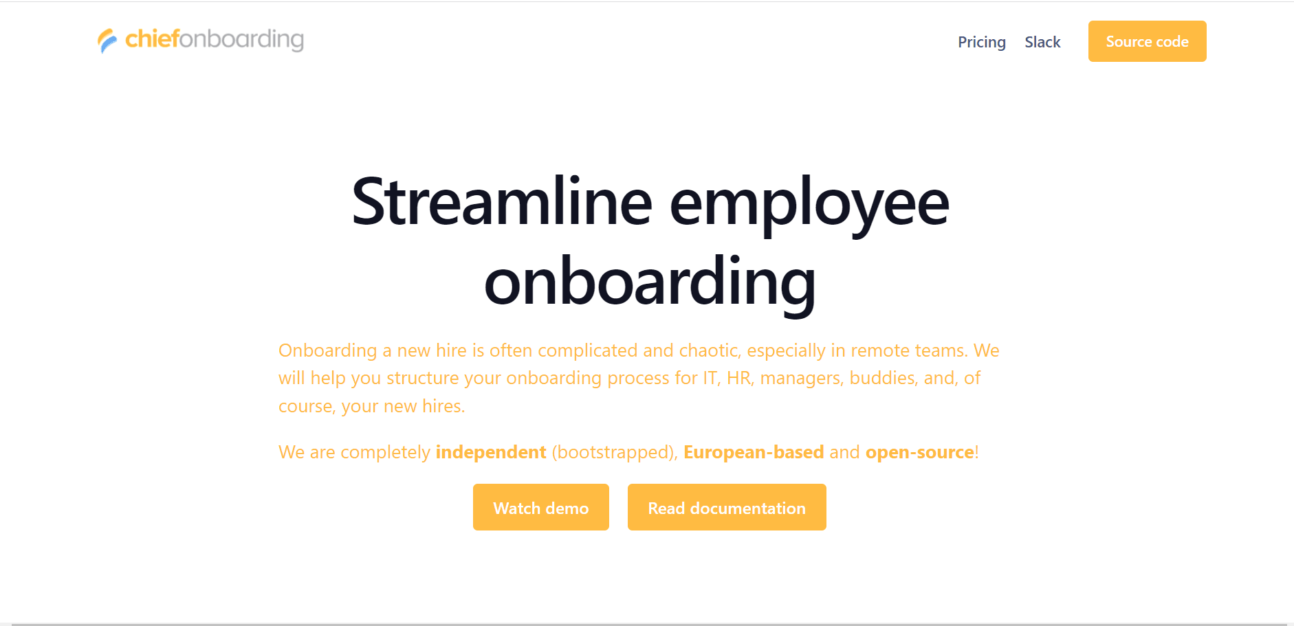 ChiefOnboarding screenshot