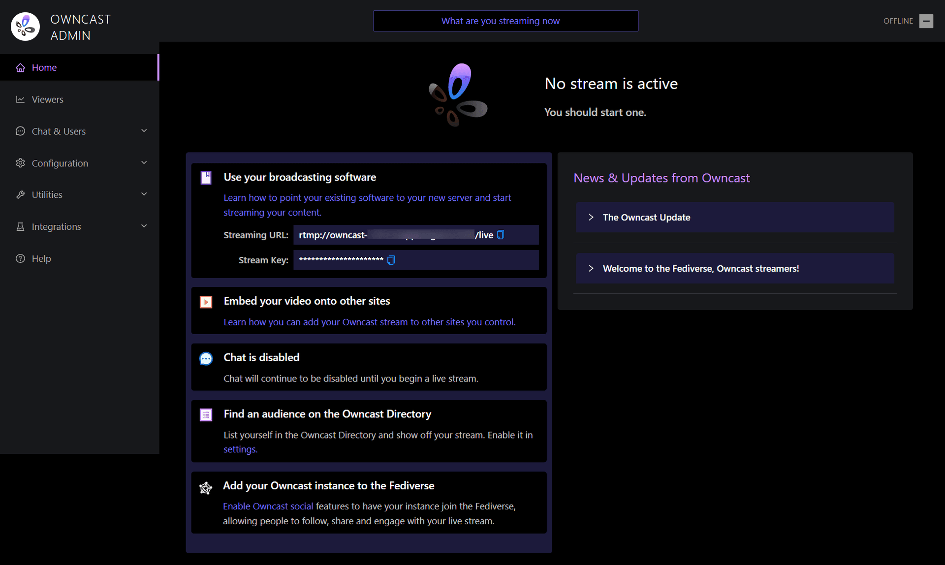 Owncast screenshot