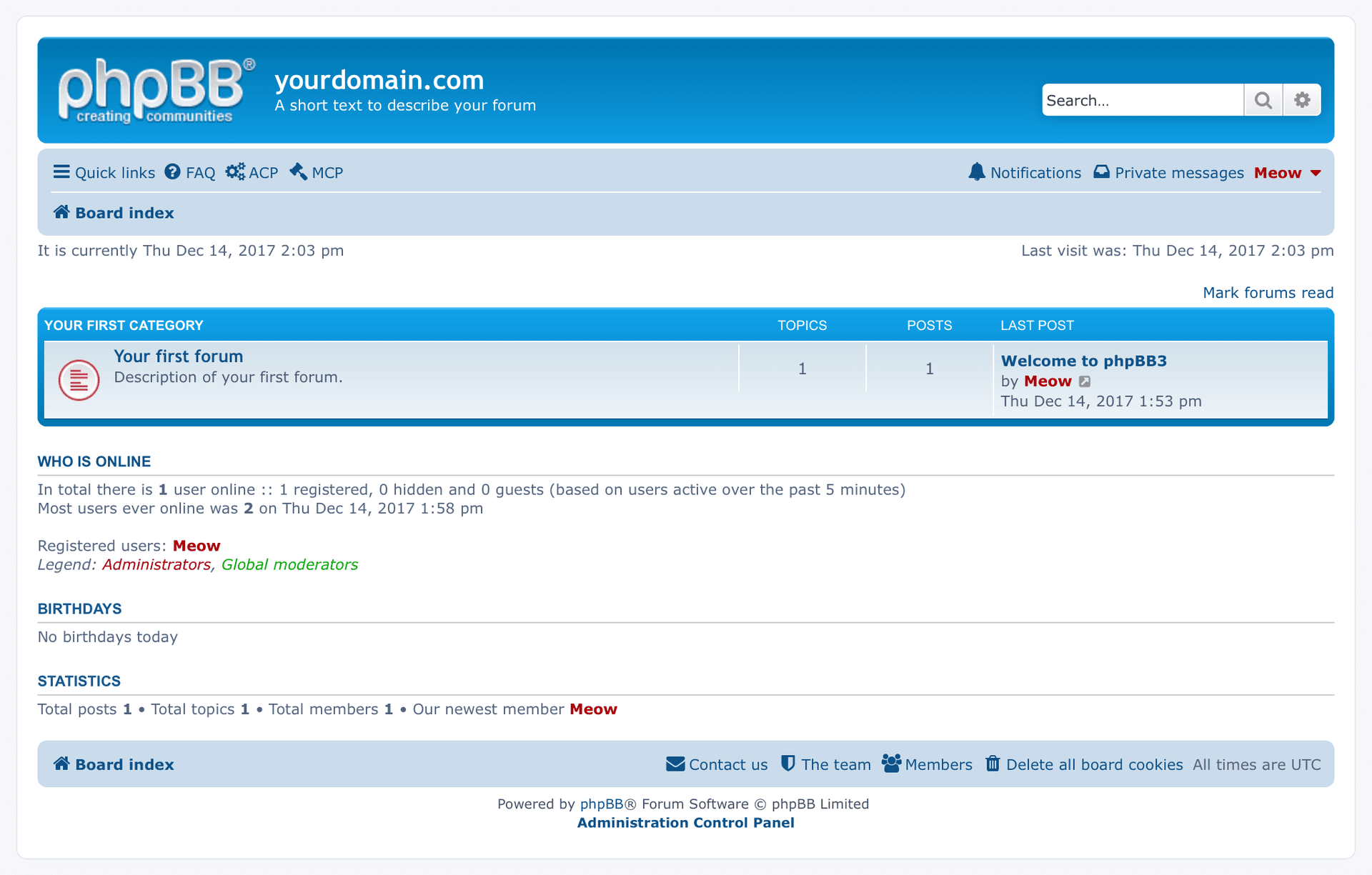 PhpBB fully managed open source service | OctaByte.io screenshot