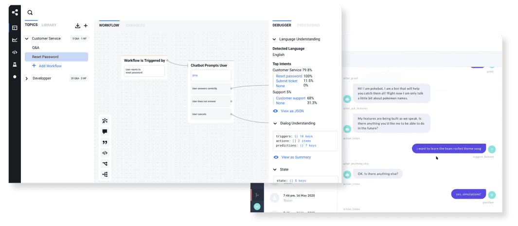 Botpress dashboard