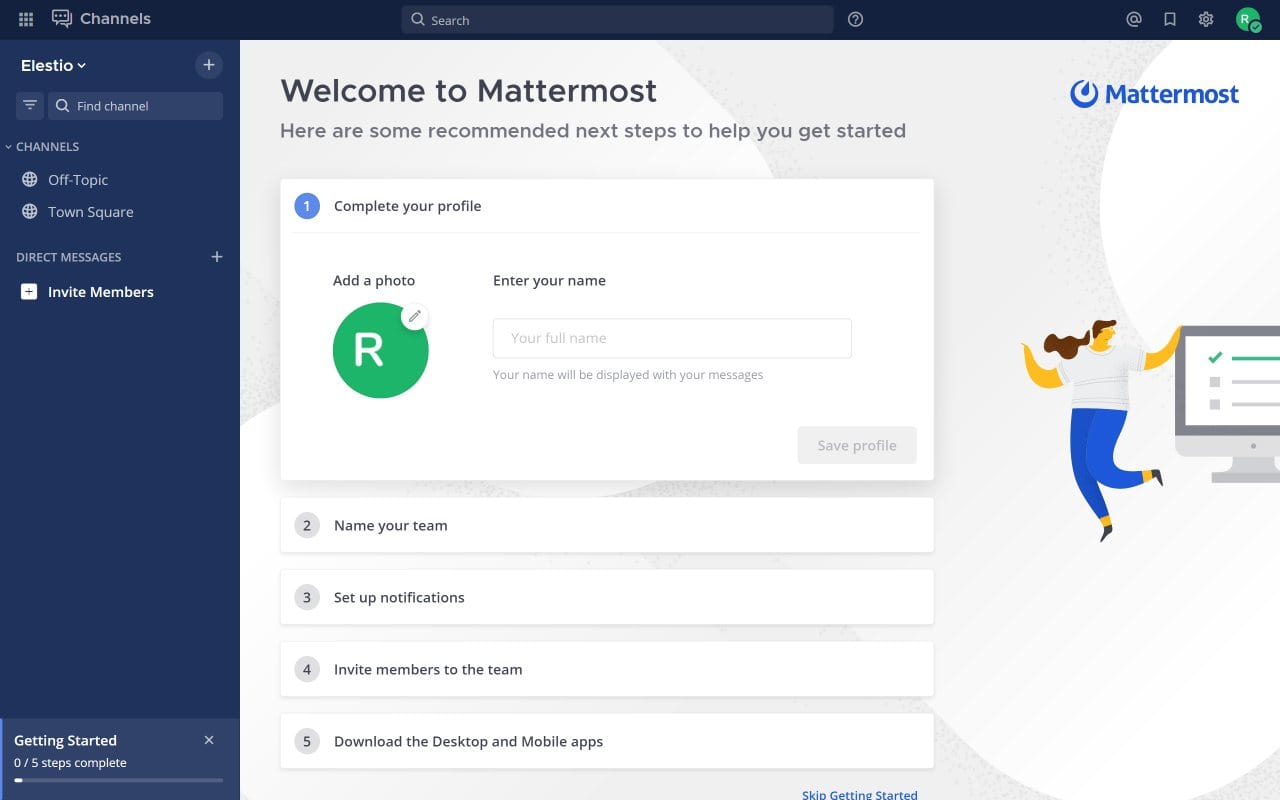 Mattermost Team Edition screenshot