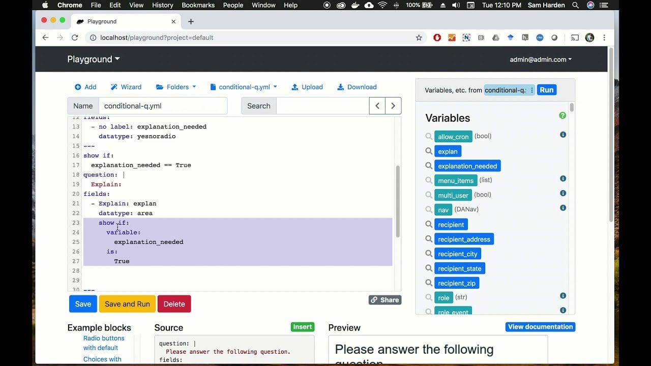 Docassemble fully managed open source service | OctaByte.io screenshot