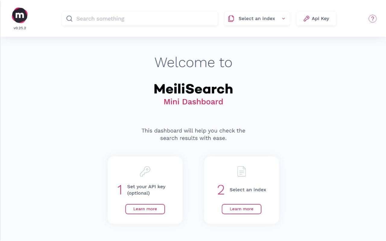 MeiliSearch screenshot