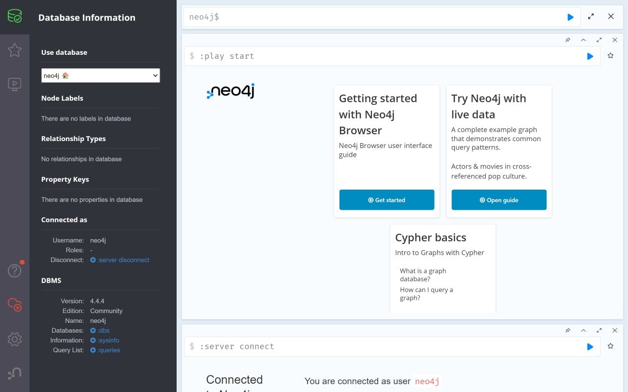 Neo4j screenshot