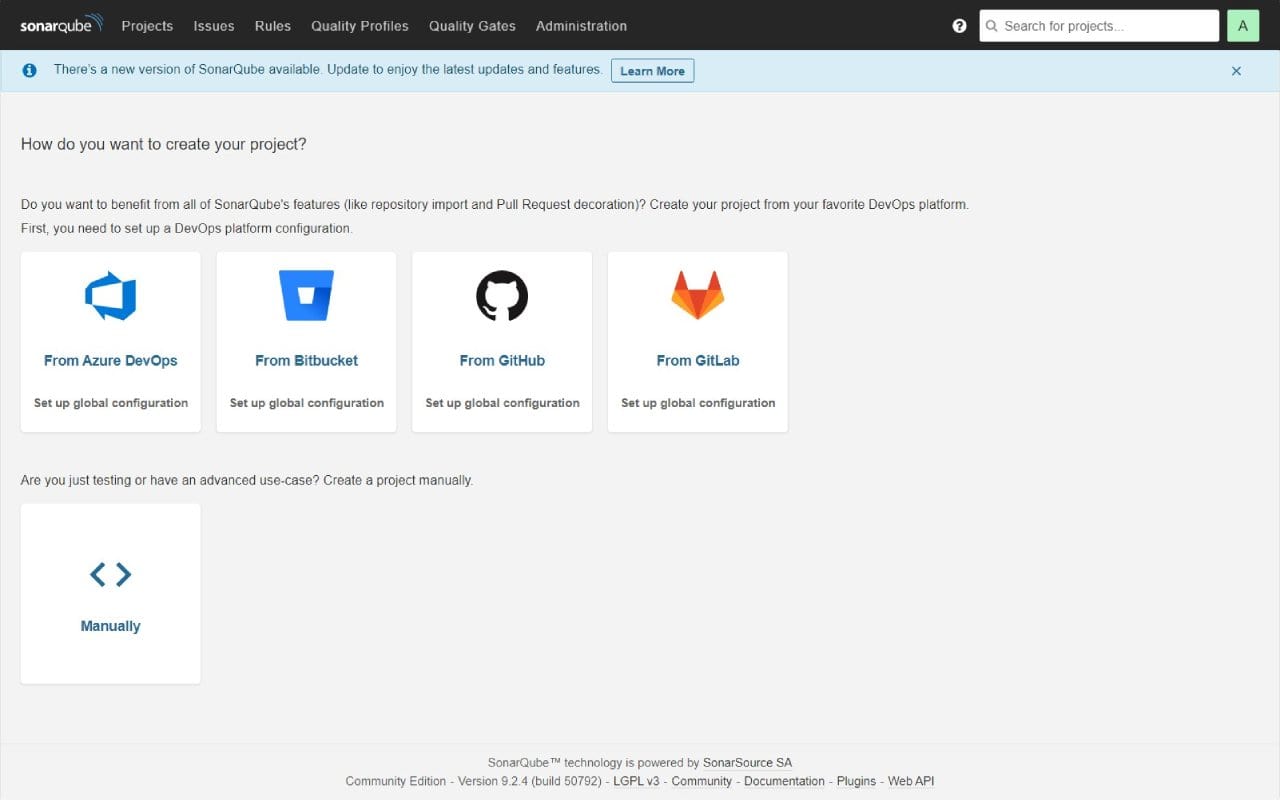 SonarQube screenshot