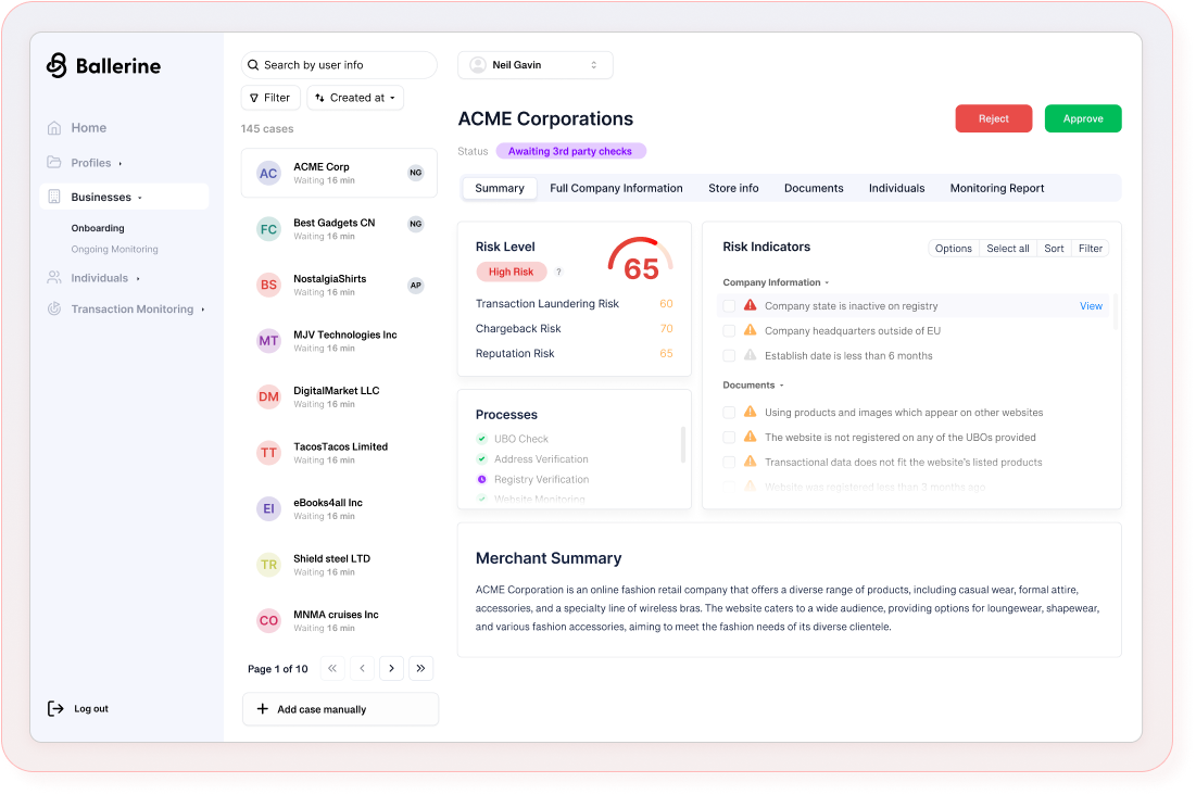 Ballerine fully managed open source service | OctaByte.io screenshot