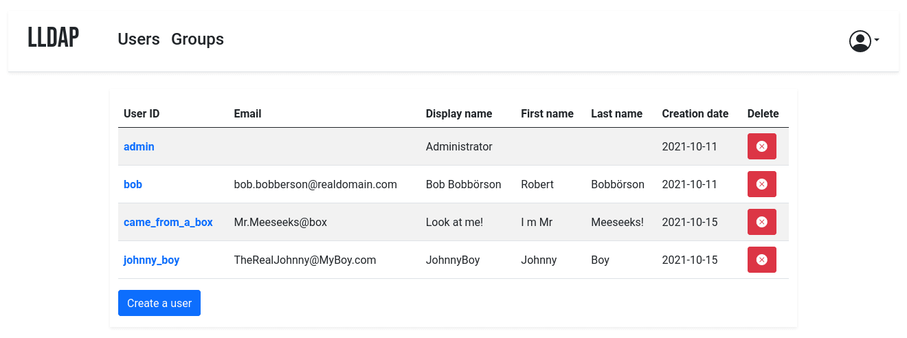 LightLDAP fully managed open source service | OctaByte.io screenshot