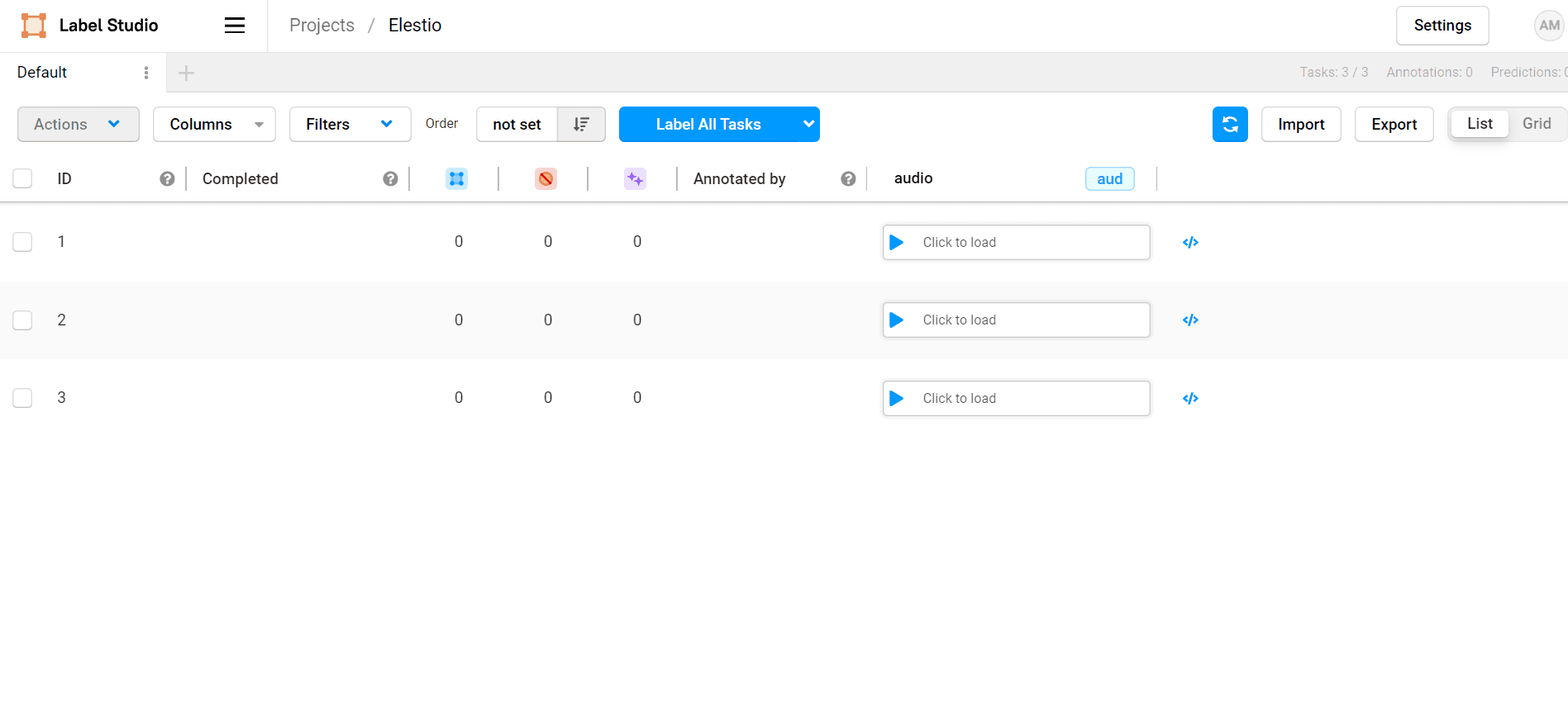 LabelStudio fully managed open source service | OctaByte.io screenshot